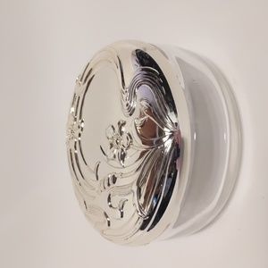 Vintage Silver Plate Powder Jar - Art Nouveau